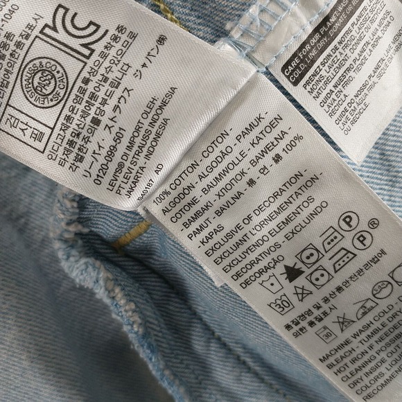 Levi's Women's Button-Up Denim Jean Jacket Blue Medium 100% Cotton - Picture 11 of 14